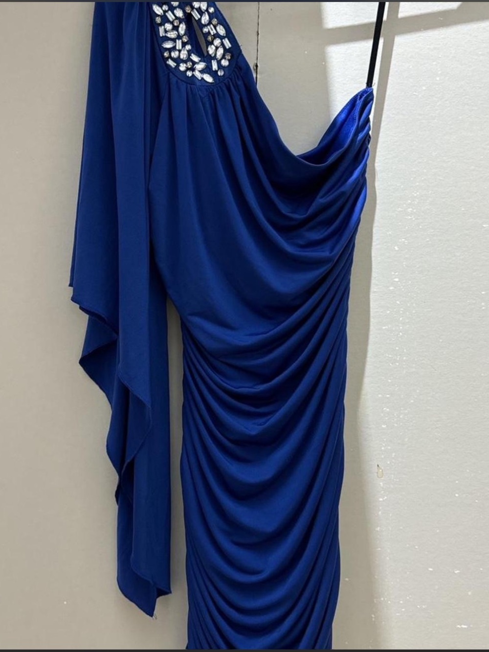 City Triangles Blue One-Shoulder Dress